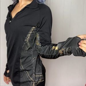 Cam & black half zip!